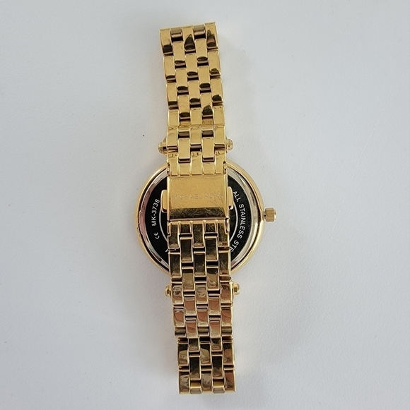 Michael Kors Mini Darci Pave Gold Tone Ladies Watch - Picture 5 of 12